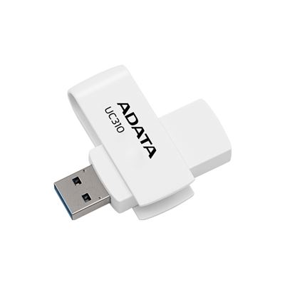 ADATA UC310 Swivel USB3.2 32GB White Flash Drive (UC310-32G-RWH)