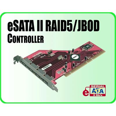 Addonics eSATA II 4-port RAID5/JBOD PCI-X Adapter (ADS3GX4R5-E)
