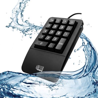 Adesso AKB-618- Antimicrobial Waterproof Numeric Keypad (AKB-618UB)