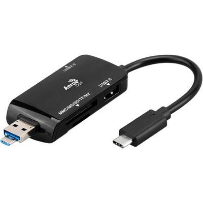 AeroCool Essential Type-c Mini USB Hub OTG Card Reader (ASA-ATHB27R)