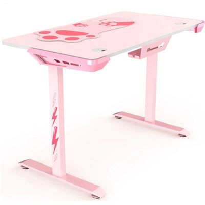 AeroCool Eureka Ergonomic I1-S Gaming Desk - Pink (ERK-I44-P)