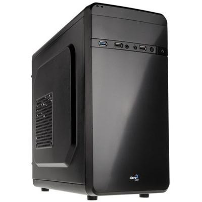 AeroCool QS-180 MICRO-ATX CHASSIS - BLACK WITH SUPPORTS (QS-180)