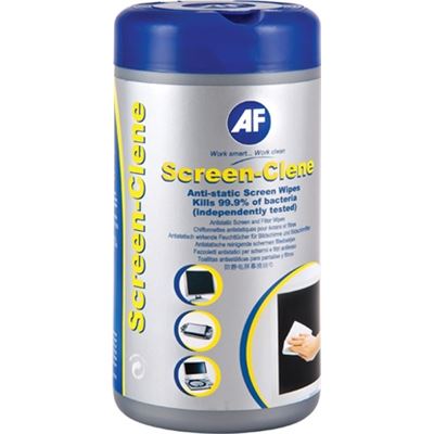 AF Screen-Clene wipes tub of 100 wet wipes (ASCR100T)
