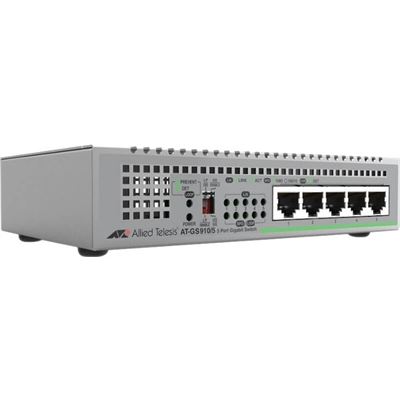 Allied Telesis 5 port 10/100/1000T unmanaged switch (AT-GS910/5-40)