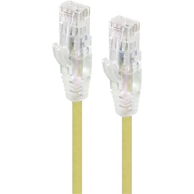 Alogic 0.30m Yellow Ultra Slim Cat6 Network Cable  (C6S-0.30YEL)
