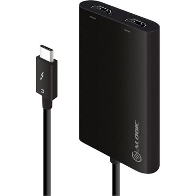 Alogic Thunderbolt 3 (USB-C) to Dual HDMI Adapter - 4K 30Hz (TB34K2HD)