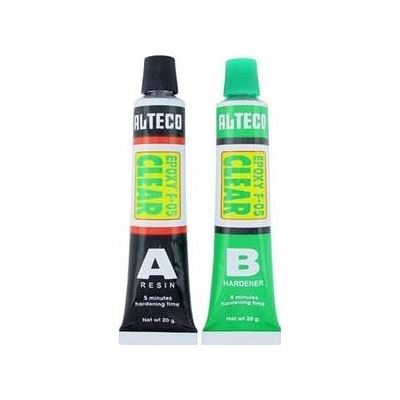Alteco F05 3 Ton Epoxy Glue 20g Clear, 5 Minute Blister Pack (GLUE-20)