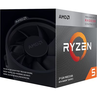 AMD Ryzen 5 3400G Socket AM4, 4 Core,8 Threads up to (YD3400C5FHBOX)