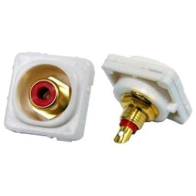 AMDEX Red RCA to Solder Connector Gold Platformsed (FP-RCASC-RE)