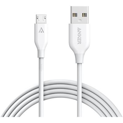 Anker POWERLINE USB TO MICRO USB-B 1.8M CABLE WHITE (A8133H21)