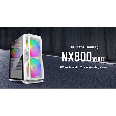 Antec NX800 White E-ATX, ATX 2x 20CM ARGB Front, 1x12CM (NX800-WH)