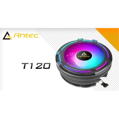 Antec T120 Compact CPU Air Cooler, 60CFM, Ultra cooling low (T120)