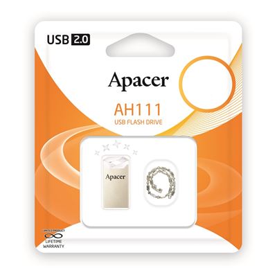 Apacer AH111 32GB White USB2.0 Ultra Slim USB (AP32GAH111CR-1)