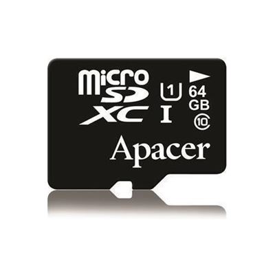 Apacer 64GB microSDXC UHS-I Class10 w/ 1 Adapter RP (AP64GMCSX10U1-R)