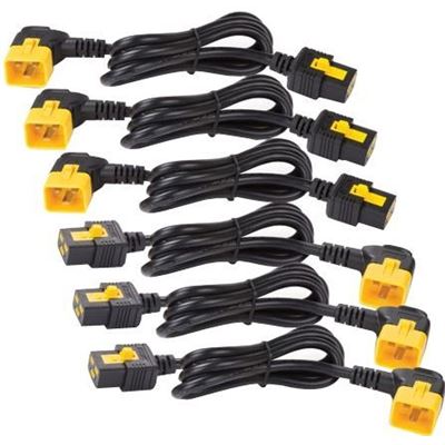 APC Power Cord Kit (6 ea), Locking, C19 to C20 (90 Degree) (AP8714R)