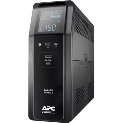 APC BACK UPS PRO BR 1600VASINEWAVE8 OUTLETS AVR LCD INTERF (BR1600SI)