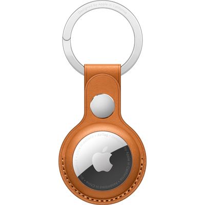 Apple AIRTAG LEATHER KEY RING - GOLDEN BROWN (MMFA3FE/A)