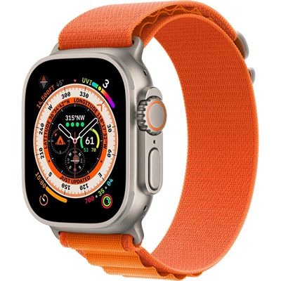 Apple Watch Ultra GPS + Cellular 49mm Titanium Case with (MNHH3ZP/A)