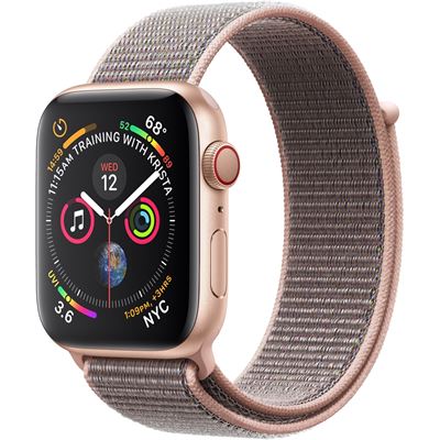 Apple Watch S4,44mm Gold Aluminium Pink Sand Sport Band (MU6F2X/A)