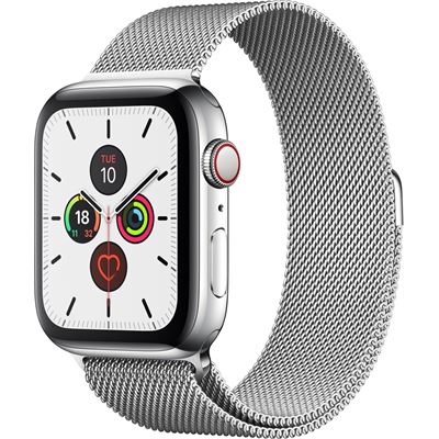 Apple Watch Series 5 GPS+LTE 44mm Stainless Steel Case w/ (MWWG2X/A)