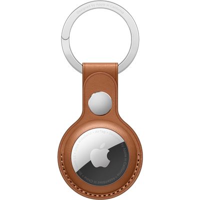 Apple AirTag Leather Key Ring - Saddle Brown (MX4M2FE/A)