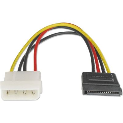 Astrotek SATA Power Cable 15cm 4 pins Male to 15 pins (AT-SATA-PWR)