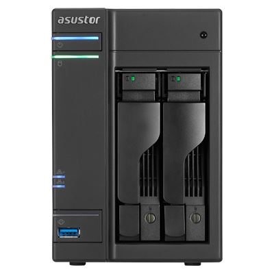 Asustor AS6202T 2-Bay NAS, Quad Core Celeron 1.6GHz, 4GB (AS6202T)