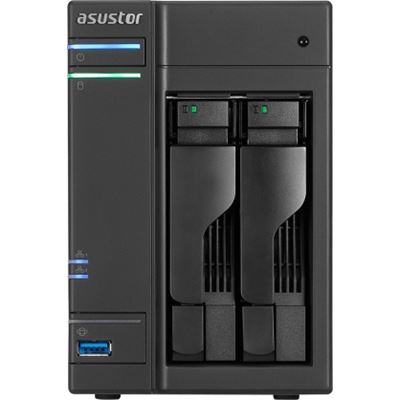Asustor AS6302T 2-Bay NAS, Dual Core Celeron 2.0GHz, 2GB (AS6302T)