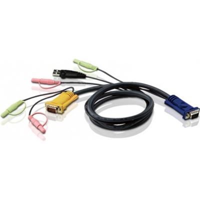 ATEN 2L-5305U (5.0m) KVM Cable - SPHD15F, 2x 3.5mm Audio (2L-5305U)