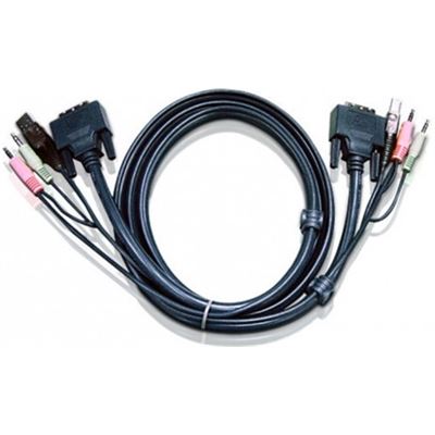 ATEN 2L-7D02U USB DVI D KVM Cable (2L-7D02U)