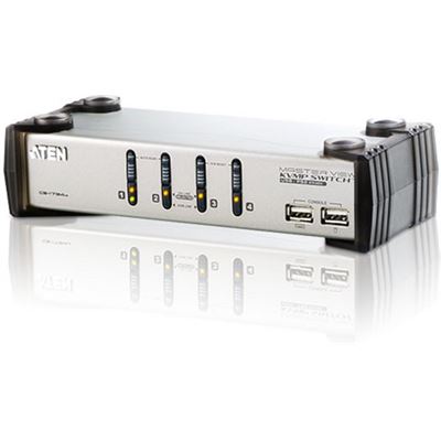 ATEN 4 Port USB VGA KVMP Switch with Audio and USB 1.1 (CS1734AC-AT)
