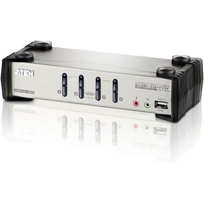 ATEN 4 Port USB KVMP Switch with audio and OSD / USB (CS1734B-AT-U)