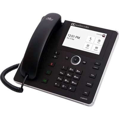 AudioCodes C450HD IP Phone PoE GbE black with (IPC450HDEG-DBW)