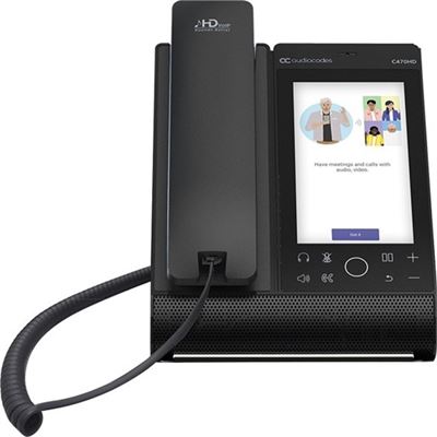 AudioCodes Teams C470HD Total Touch IP Phone PoE GbE (TEAMS-C470HD)