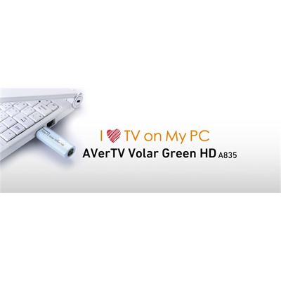 AVerMedia A835 Volar Green HD USB Digital TV Tuner (61A835XX00BL)