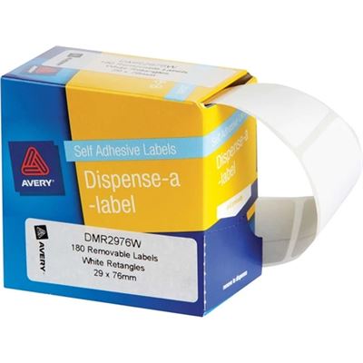 Avery Label Dispenser DMR2976W 29x76mm White 180 Box (231717)