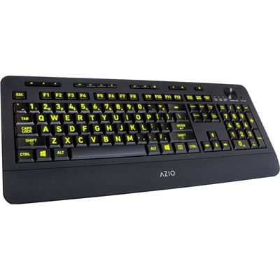 Azio VISION Large Print Backlit Keyboard (KB506)