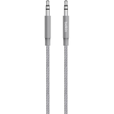 Belkin Premium Braided 3.5mm Audio Cable- Gray (AV10164BT04-GRY)