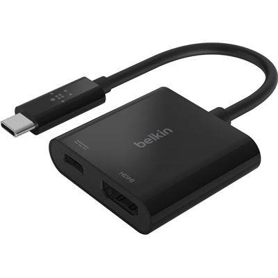 Belkin USB-C to HDMI Adapter with 60W power delivery (AVC002BTBK)