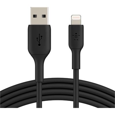 Belkin 2M USB-A TO LIGHTNING CHARGE/SYNC CABLE, MFi (CAA001BT2MBK)