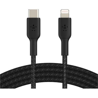 Belkin 1M USB-C TO LIGHTNING CHARGE/SYNC CABLE, MFi (CAA004BT1MBK)