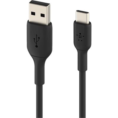 Belkin 1M USB-A TO USB-C CABLE, BOOST CHARGE, BLACK, 2 (CAB001BT1MBK)