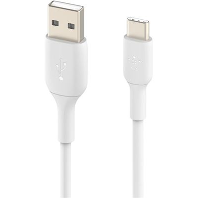 Belkin 1M USB-A TO USB-C CABLE, BOOST CHARGE, WHITE, 2 (CAB001BT1MWH)