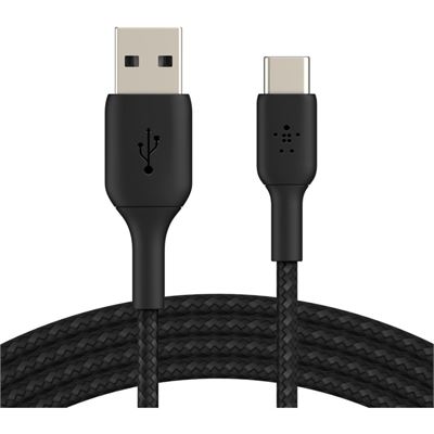 Belkin BOOSTCHARGE USB-A TO USB-C BRAIDED CABLE 3M (CAB002BT3MBK)