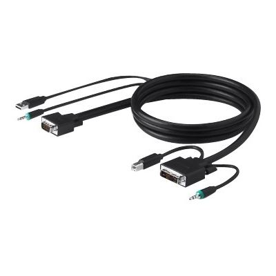Belkin DVI-A HD15 VGA M/M SKVM CBL, 6, USB A/B (F1D9015B06)