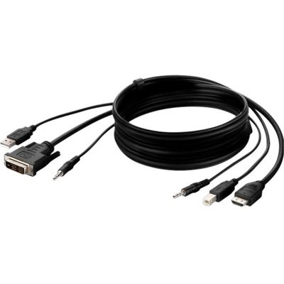 Belkin DVI to HDMI/USB/AUD CBL,DVI/HDMI MM,USB A/B (F1DN1CCBL-DH-6)