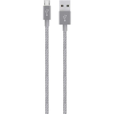Belkin Pre Braided Micro USB Cable- Gray (F2CU021BT04-GRY)