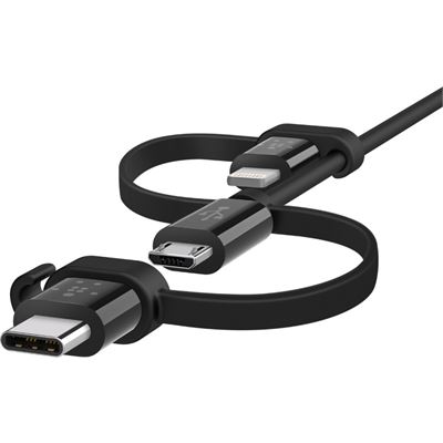 Belkin USB-A TO MICRO USB/LTG/USB-C 4 CHRG/SYNC (F8J050BT04-BLK)