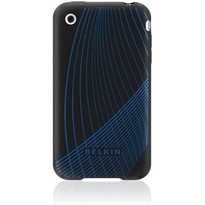 Belkin Grip Curve - Laser Etched Silicon - Black and Blue (F8Z497-BKB)