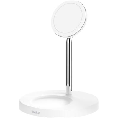 Belkin BOOSTCHARGE PRO 2-in-1 Wireless Charger Stand (WIZ010AUWH#)